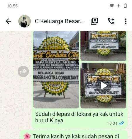 Pengiriman Papan Bunga Duka Grogol Selatan